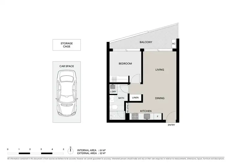 Floorplan of Homely apartment listing, 220/163 Fitzroy Street, St Kilda VIC 3182