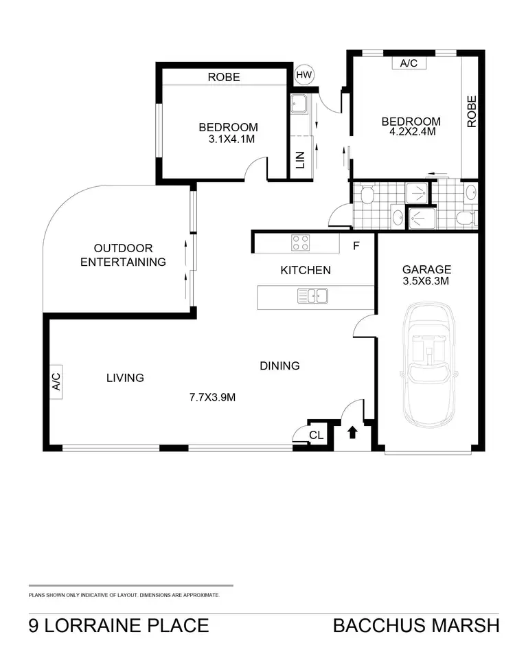 Floorplan of Homely house listing, 9 Lorraine Place, Bacchus Marsh VIC 3340