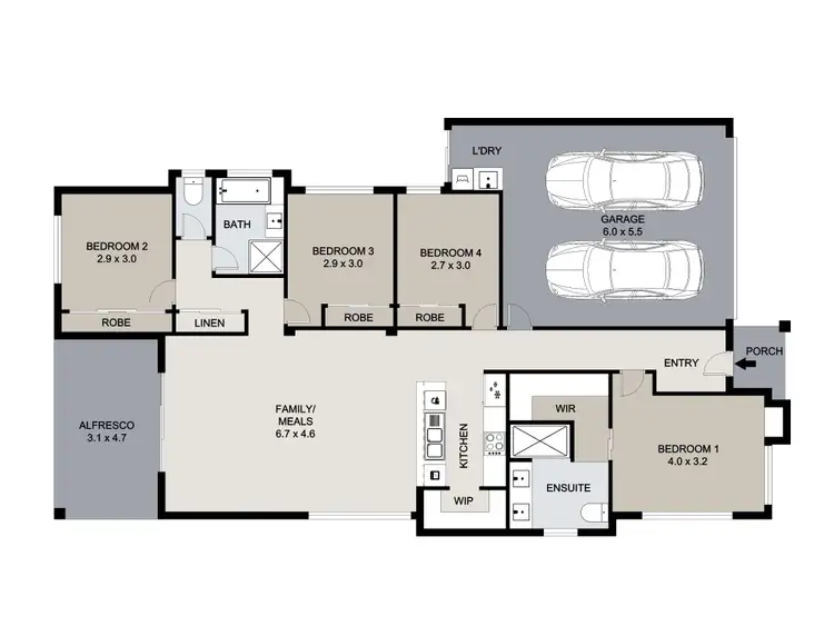 Floorplan of Homely house listing, 4 Addison Street, Greenbank QLD 4124