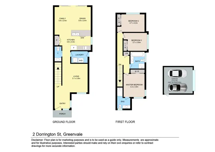 Floorplan of Homely townhouse listing, 2 Dorrington Street, Greenvale VIC 3059