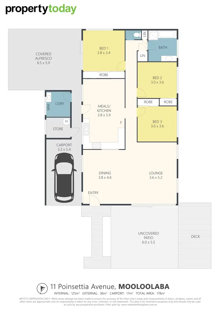 Floorplan of Homely house listing, 11 Poinsettia Avenue, Mooloolaba QLD 4557