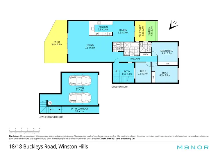 Floorplan of Homely townhouse listing, 18/18 Buckleys Road, Winston Hills NSW 2153