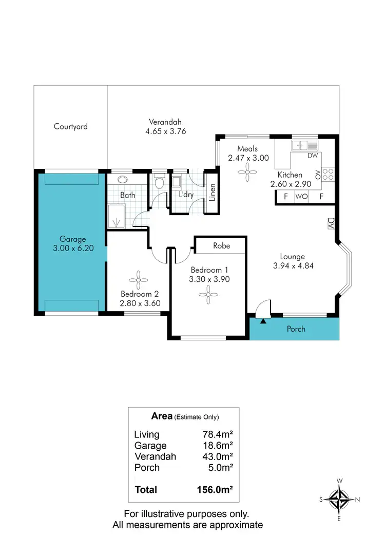 Floorplan of Homely unit listing, 1/16 Keith Avenue, North Plympton SA 5037
