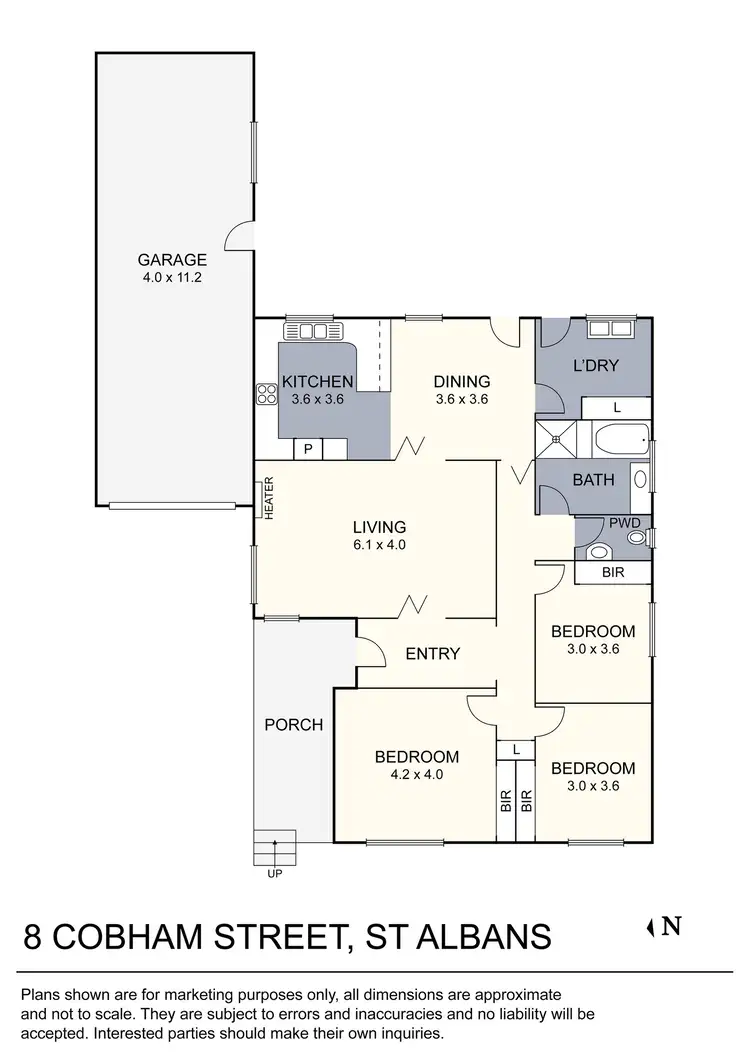 Floorplan of Homely house listing, 8 Cobham Street, St Albans VIC 3021