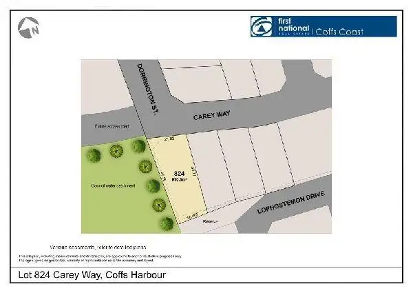Floorplan of Homely land listing, LOT 824 Carey Way, Coffs Harbour NSW 2450