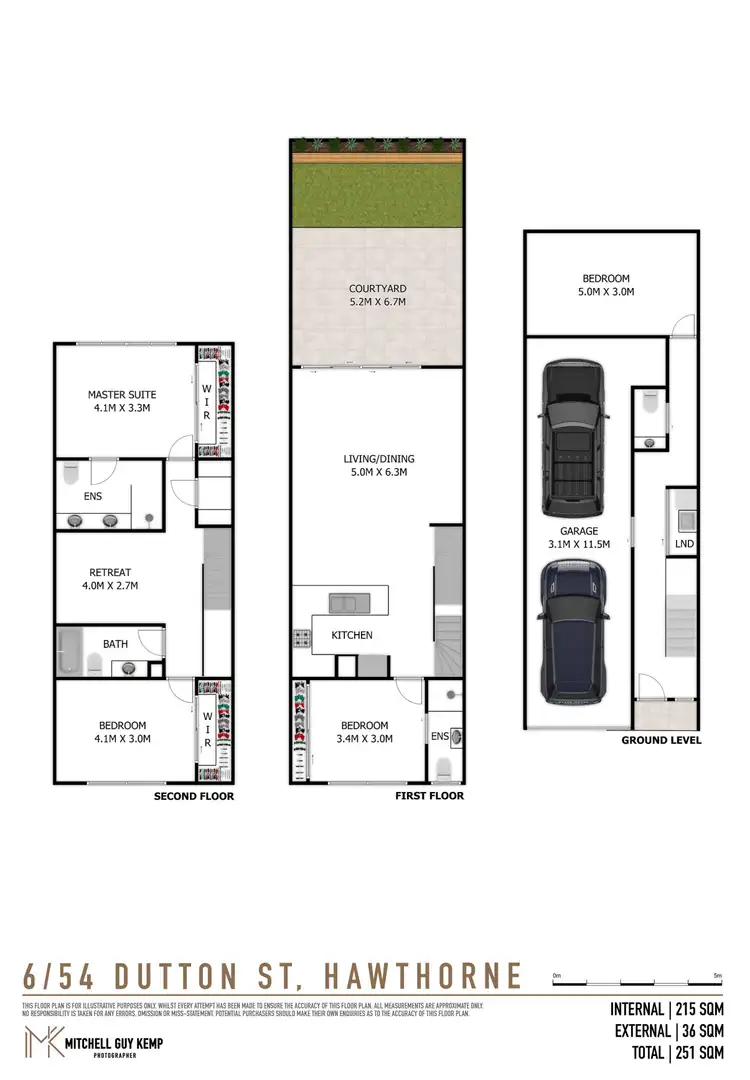 Floorplan of Homely townhouse listing, 6/54 Dutton Street, Hawthorne QLD 4171