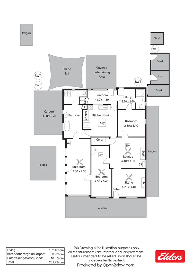 Floorplan of Homely house listing, 4 Frederick Place, Auburn SA 5451