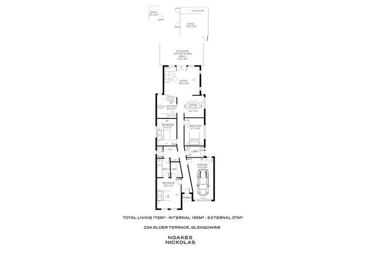 Floorplan of Homely house listing, 23A Elder Terrace, Glengowrie SA 5044