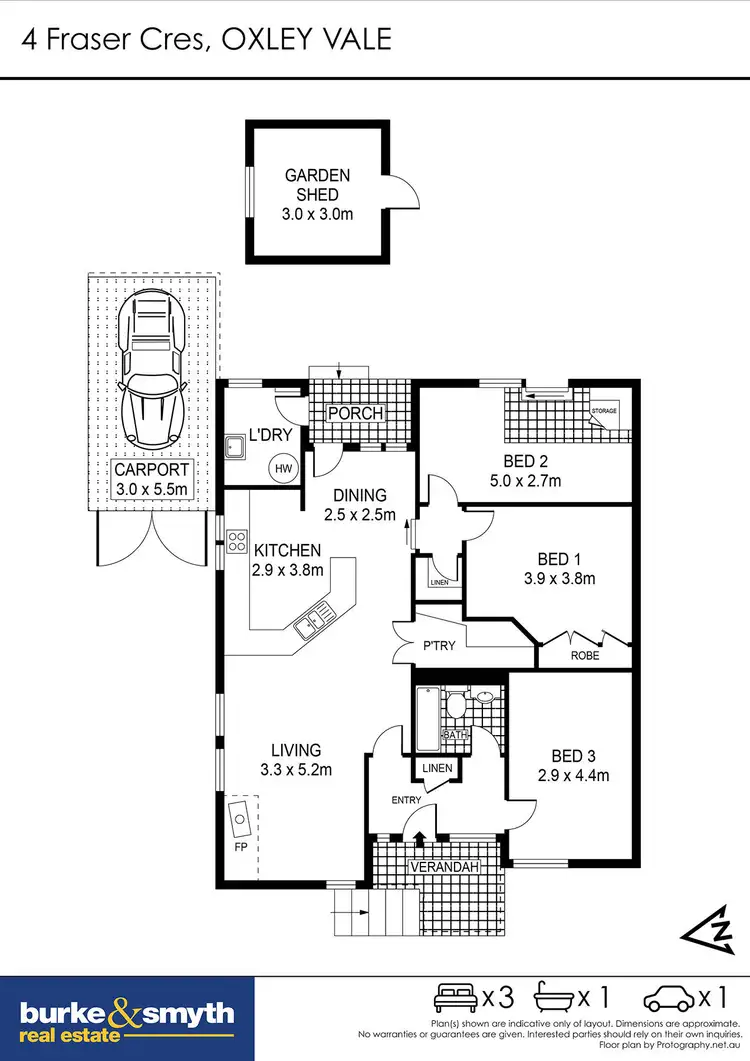 Floorplan of Homely house listing, 4 Fraser Crescent, Tamworth NSW 2340