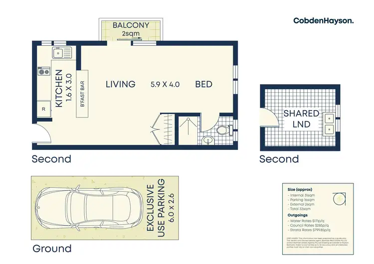Floorplan of Homely studio listing, 9/16 Toxteth Road, Glebe NSW 2037