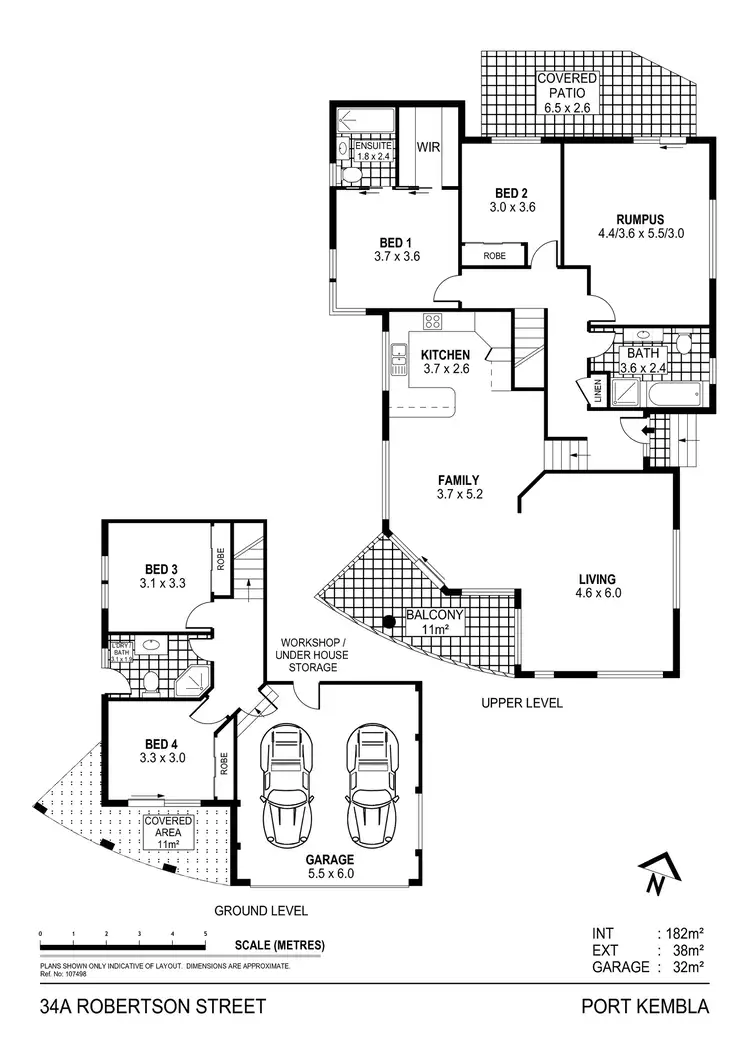 Floorplan of Homely house listing, 34a Robertson Street, Port Kembla NSW 2505