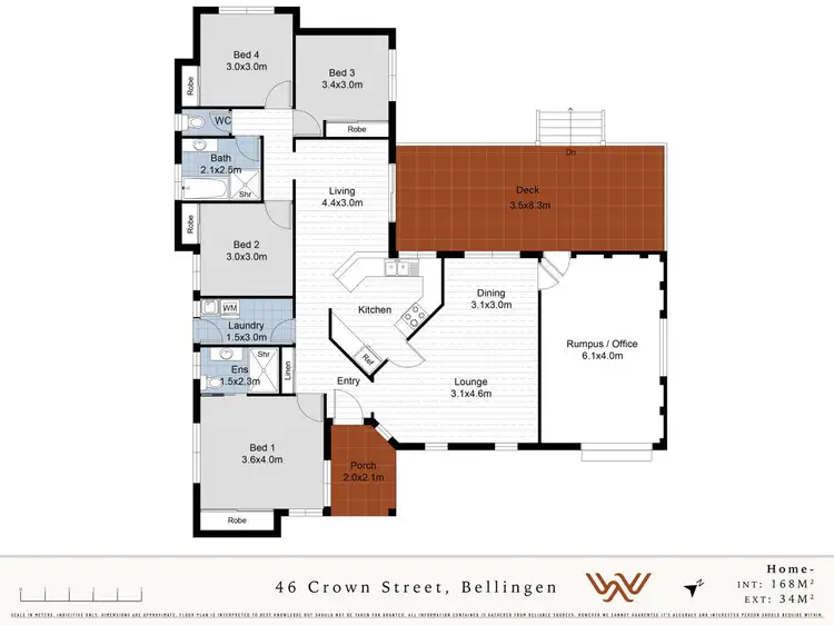 Floorplan of Homely house listing, 46 Crown Street, Bellingen NSW 2454