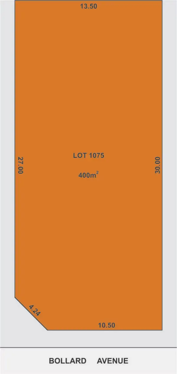 Floorplan of Homely land listing, 21 Bollard Avenue, Seaford Meadows SA 5169