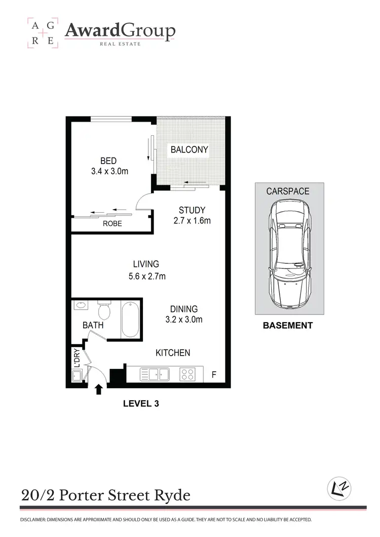 Floorplan of Homely unit listing, 20/2 Porter Street, Ryde NSW 2112