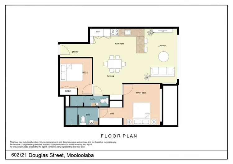 Floorplan of Homely apartment listing, 602/21 Douglas Street, Mooloolaba QLD 4557
