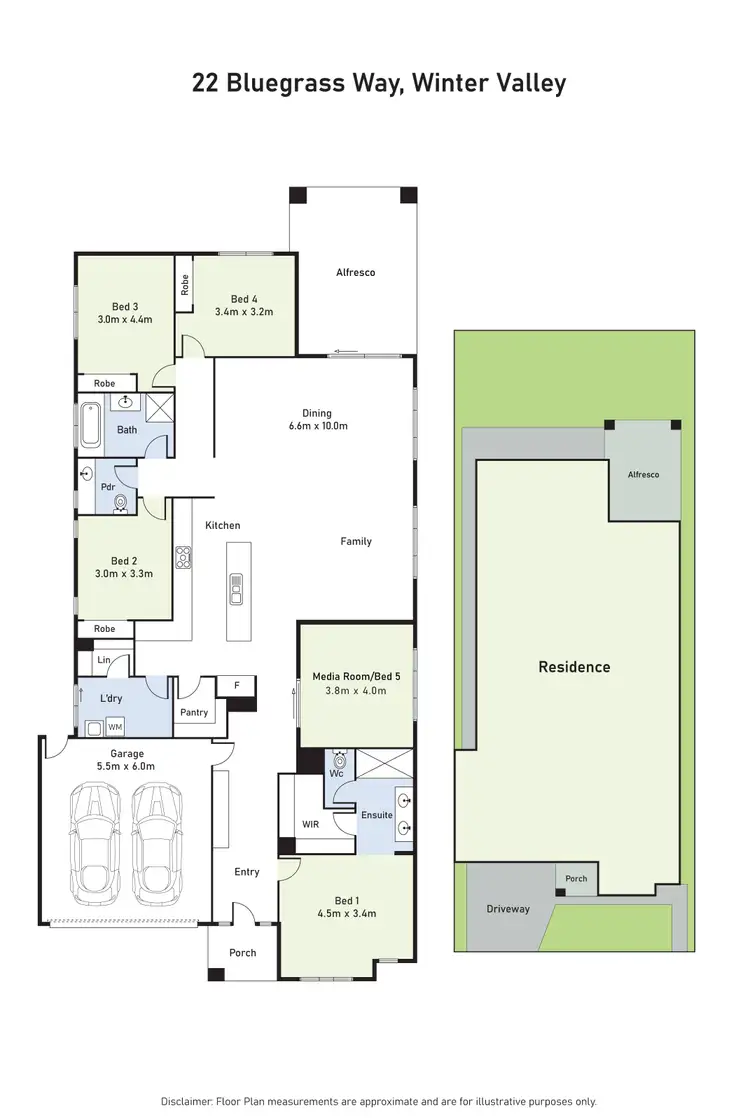 Floorplan of Homely house listing, 22 Bluegrass Way, Winter Valley VIC 3358
