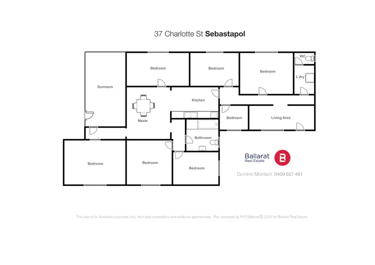 Floorplan of Homely house listing, 37 Charlotte Street, Sebastopol VIC 3356