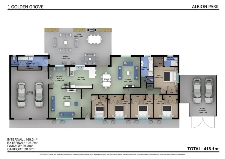 Floorplan of Homely house listing, 1 Golden Grove, Albion Park NSW 2527