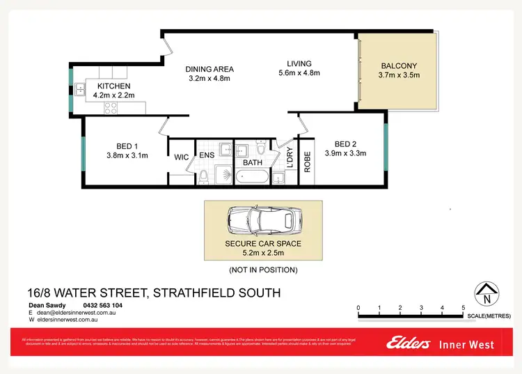 Floorplan of Homely apartment listing, 16/8-16 Water Street, Strathfield South NSW 2136