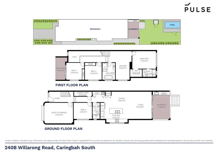 Floorplan of Homely semi-detached listing, 240b Willarong Road, Caringbah South NSW 2229