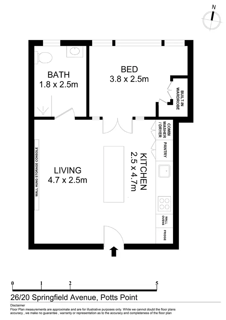 Floorplan of Homely apartment listing, 26/20-22 Springfield Avenue, Potts Point NSW 2011