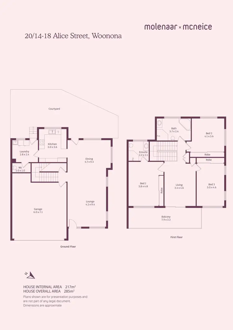 Floorplan of Homely townhouse listing, 20/14-18 Alice Street, Woonona NSW 2517