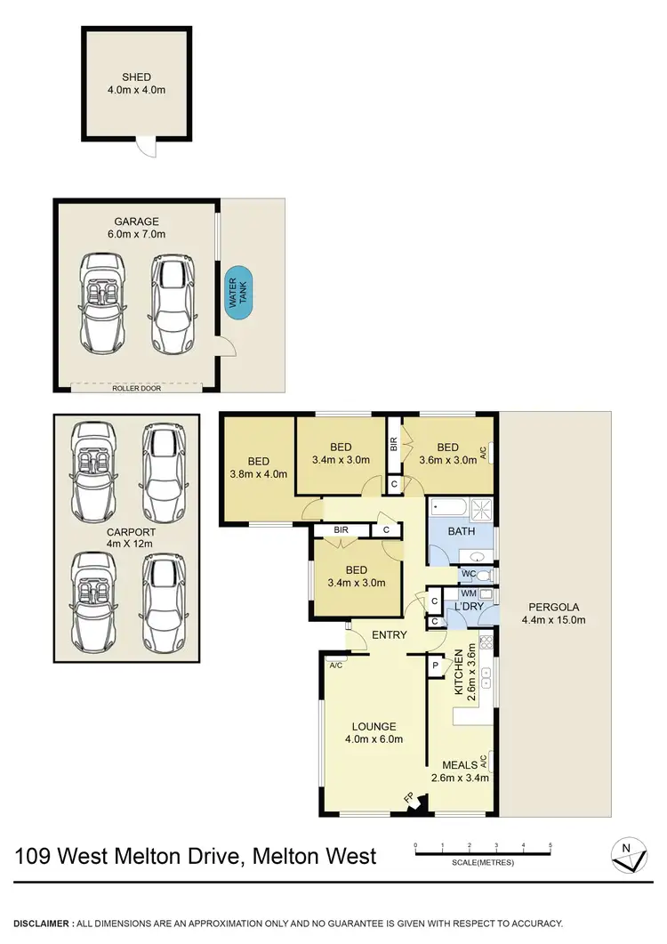 Floorplan of Homely house listing, 109 West Melton Drive, Melton West VIC 3337