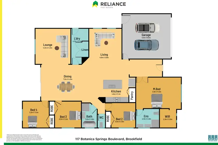 Floorplan of Homely house listing, 117 Botanica Springs Boulevard, Brookfield VIC 3338