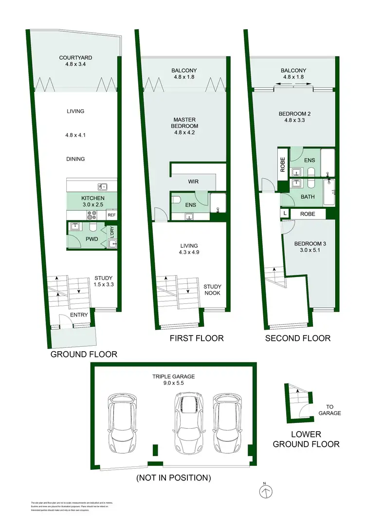 Floorplan of Homely townhouse listing, 3/2A Campbell Parade, Manly Vale NSW 2093