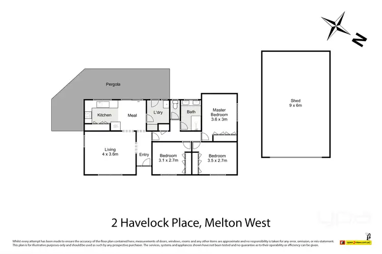Floorplan of Homely house listing, 2 Havelock Place, Melton West VIC 3337