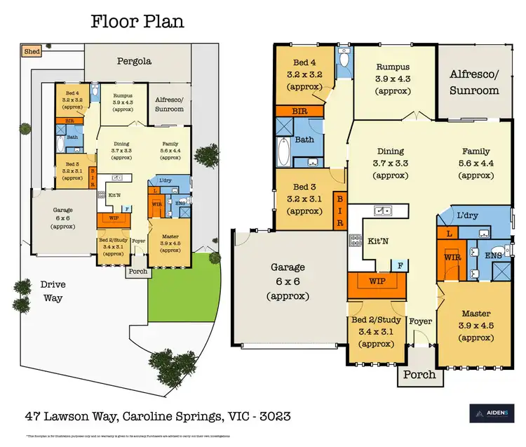 Floorplan of Homely house listing, 47 Lawson Way, Caroline Springs VIC 3023