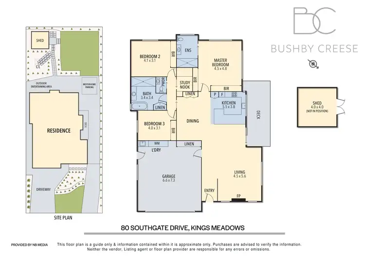 Floorplan of Homely house listing, 80 Southgate Drive, Kings Meadows TAS 7249