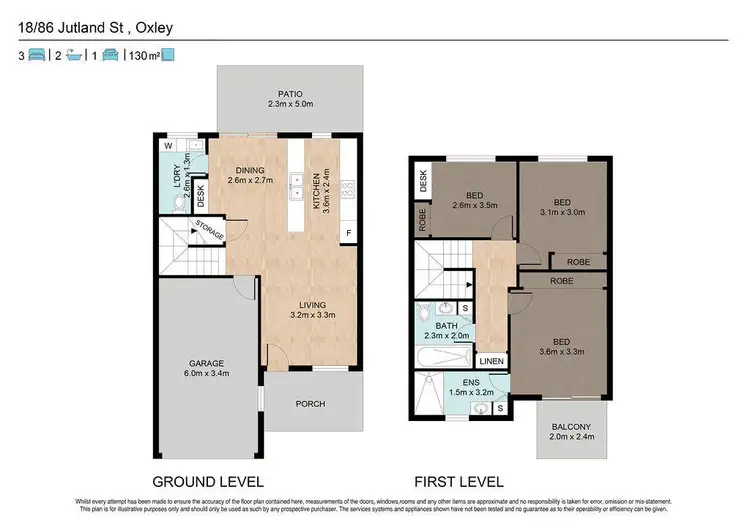 Floorplan of Homely townhouse listing, 18/86 Jutland Street, Oxley QLD 4075