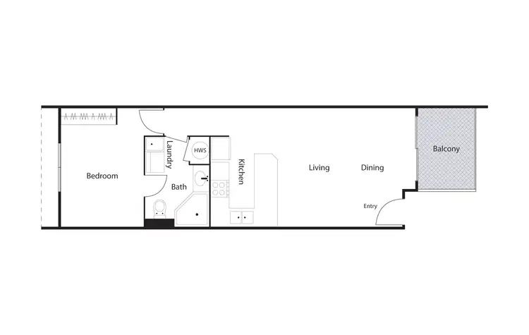 Floorplan of Homely unit listing, 26/12 Albermarle Place, Phillip ACT 2606