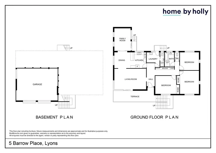 Floorplan of Homely house listing, 5 Barrow Place, Lyons ACT 2606
