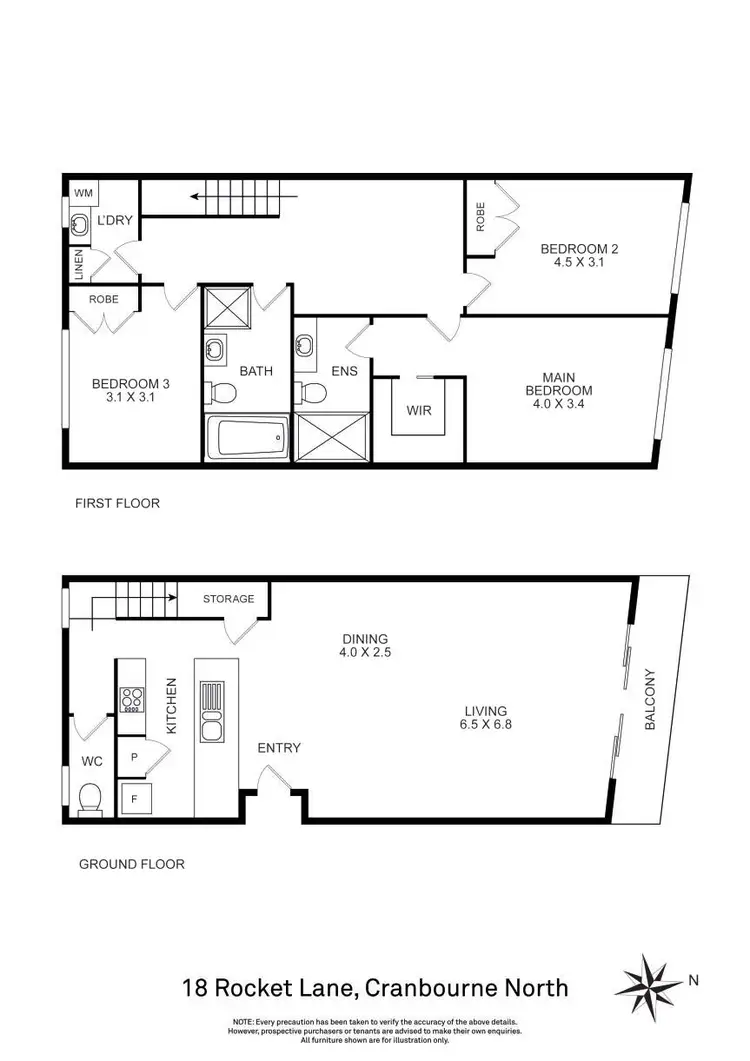 Floorplan of Homely house listing, 18 Rocket Lane, Cranbourne North VIC 3977