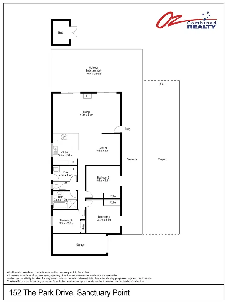 Floorplan of Homely house listing, 152 The Park Drive, Sanctuary Point NSW 2540