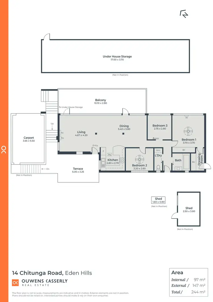 Floorplan of Homely house listing, 14 Chitunga Road, Eden Hills SA 5050