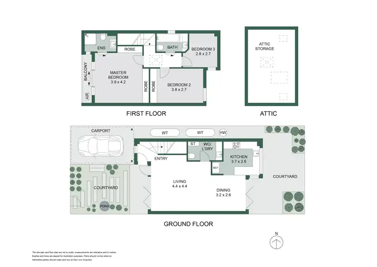 Floorplan of Homely townhouse listing, 2/9 Lytton Street, Cammeray NSW 2062