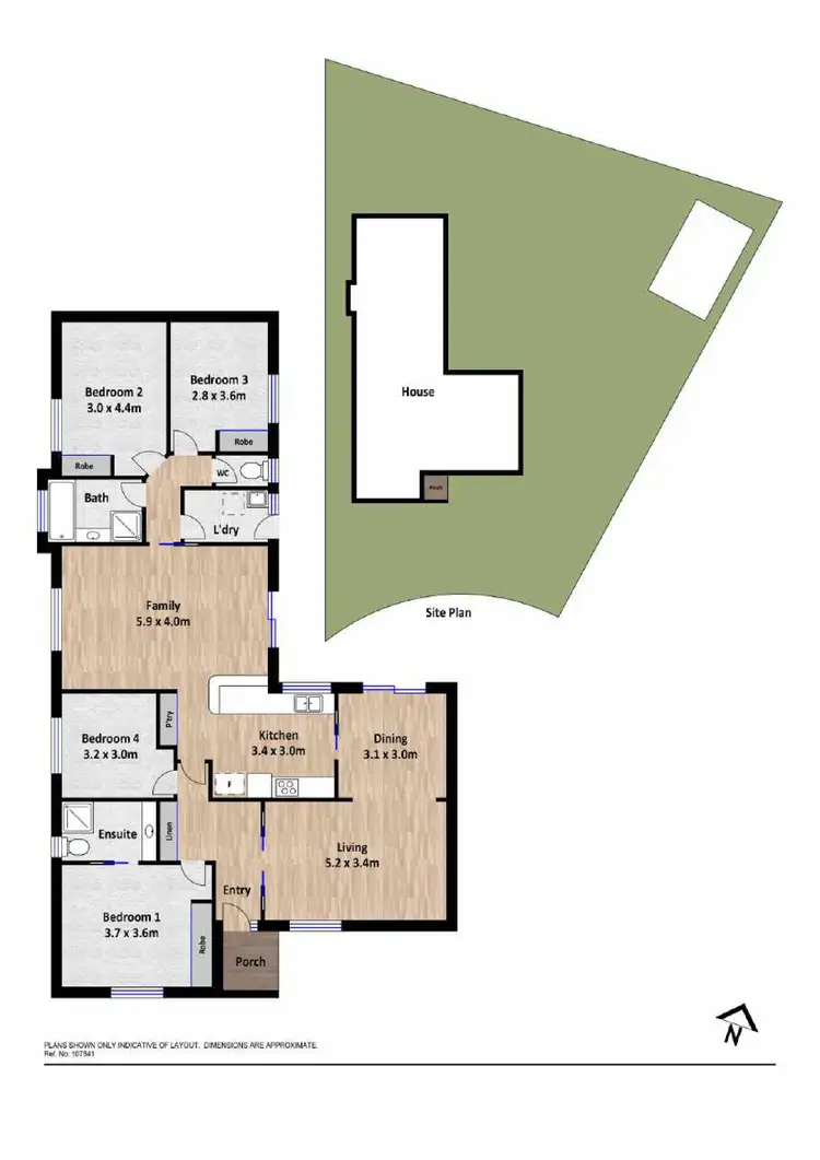 Floorplan of Homely house listing, 14 Dalgarno Close, Oxley ACT 2903