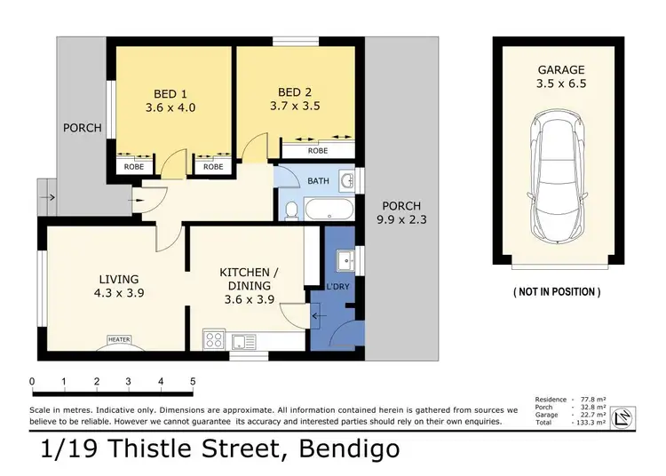 Floorplan of Homely house listing, 1/19 Thistle Street, Golden Square VIC 3555