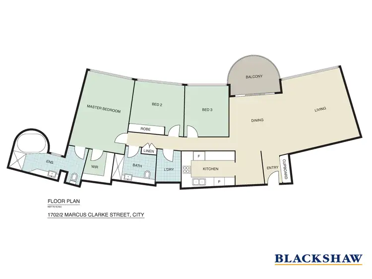 Floorplan of Homely apartment listing, 1702/2 Marcus Clarke Street, City ACT 2601