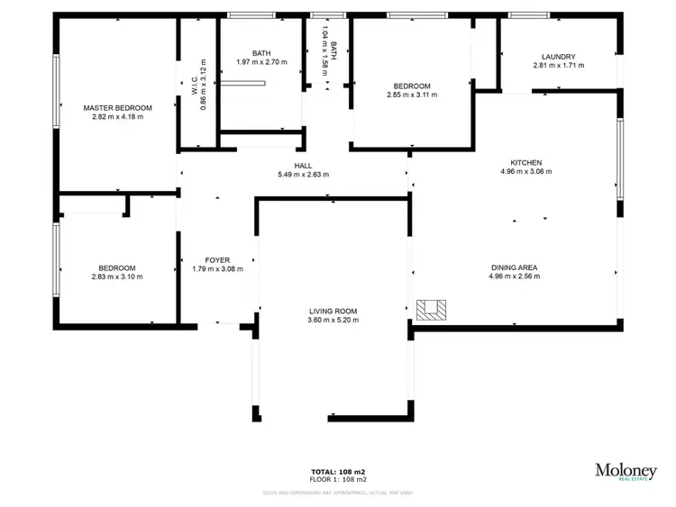 Floorplan of Homely house listing, 73 Wanstead Street, Corowa NSW 2646