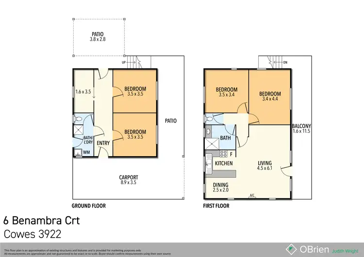 Floorplan of Homely house listing, 6 Benambra Court, Cowes VIC 3922