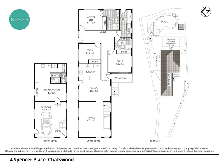Floorplan of Homely house listing, 4 Spencer Place, Chatswood NSW 2067