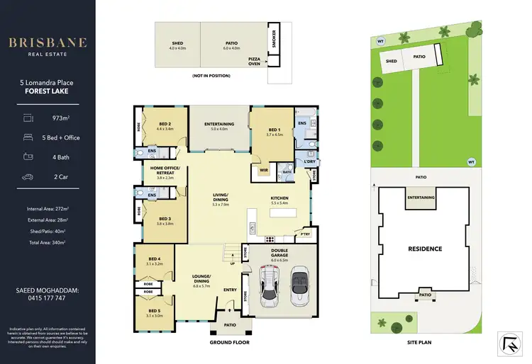 Floorplan of Homely house listing, 5 Lomandra Place, Forest Lake QLD 4078