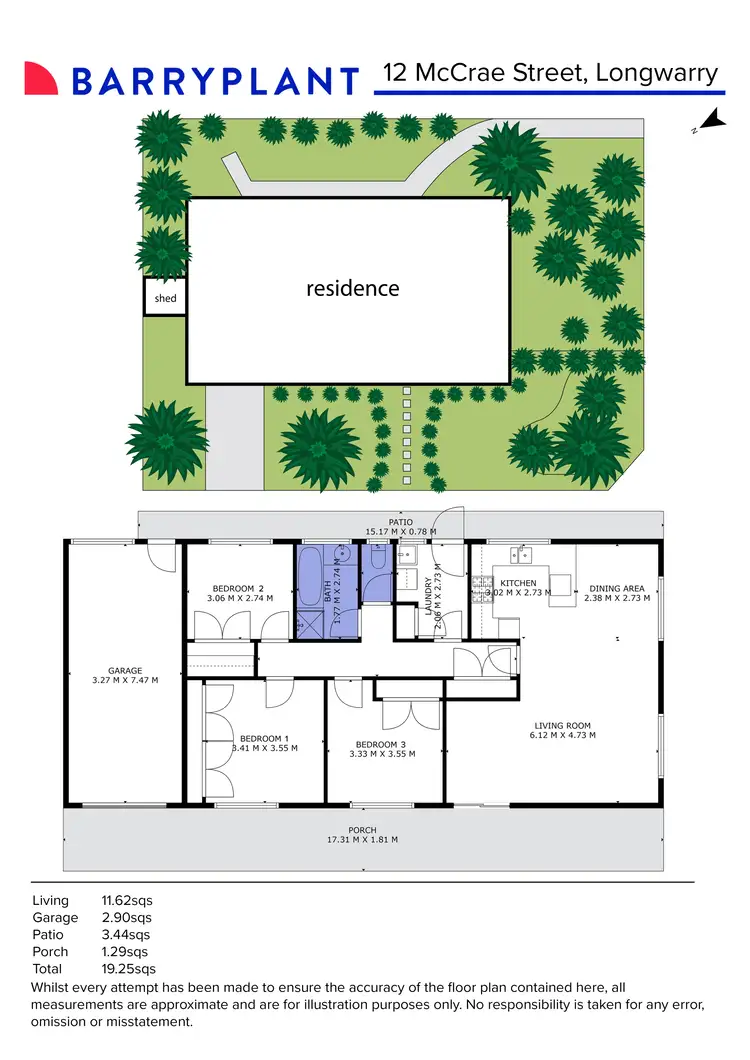 Floorplan of Homely house listing, 12 McCrae Street, Longwarry VIC 3816
