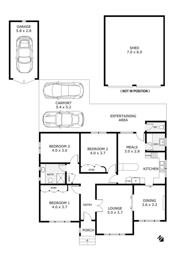 Floorplan of Homely house listing, 27 Anderson Street, Bendigo VIC 3550