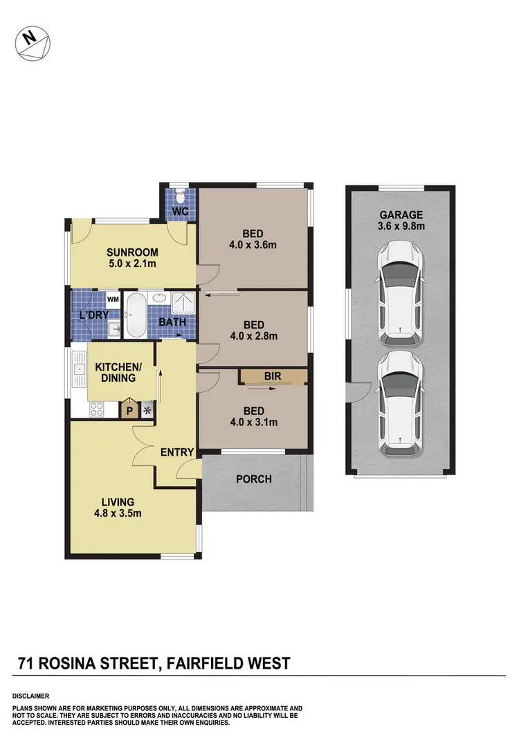 Floorplan of Homely house listing, 71 Rosina Street, Fairfield West NSW 2165