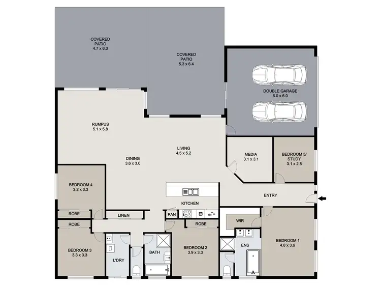 Floorplan of Homely house listing, 102-104 Red Cedar Crescent, Flagstone QLD 4280